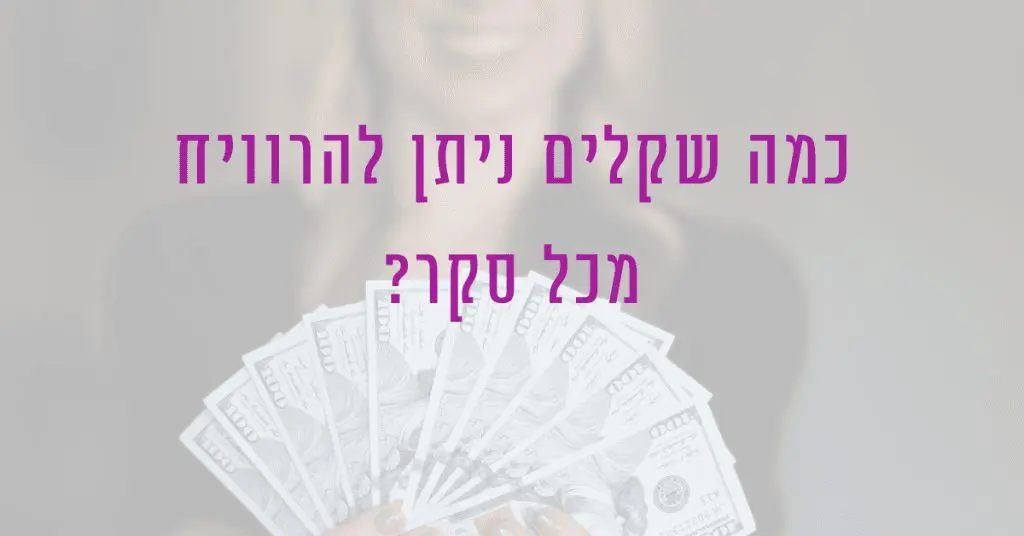 כמה מרוויחים ממילוי סקרים